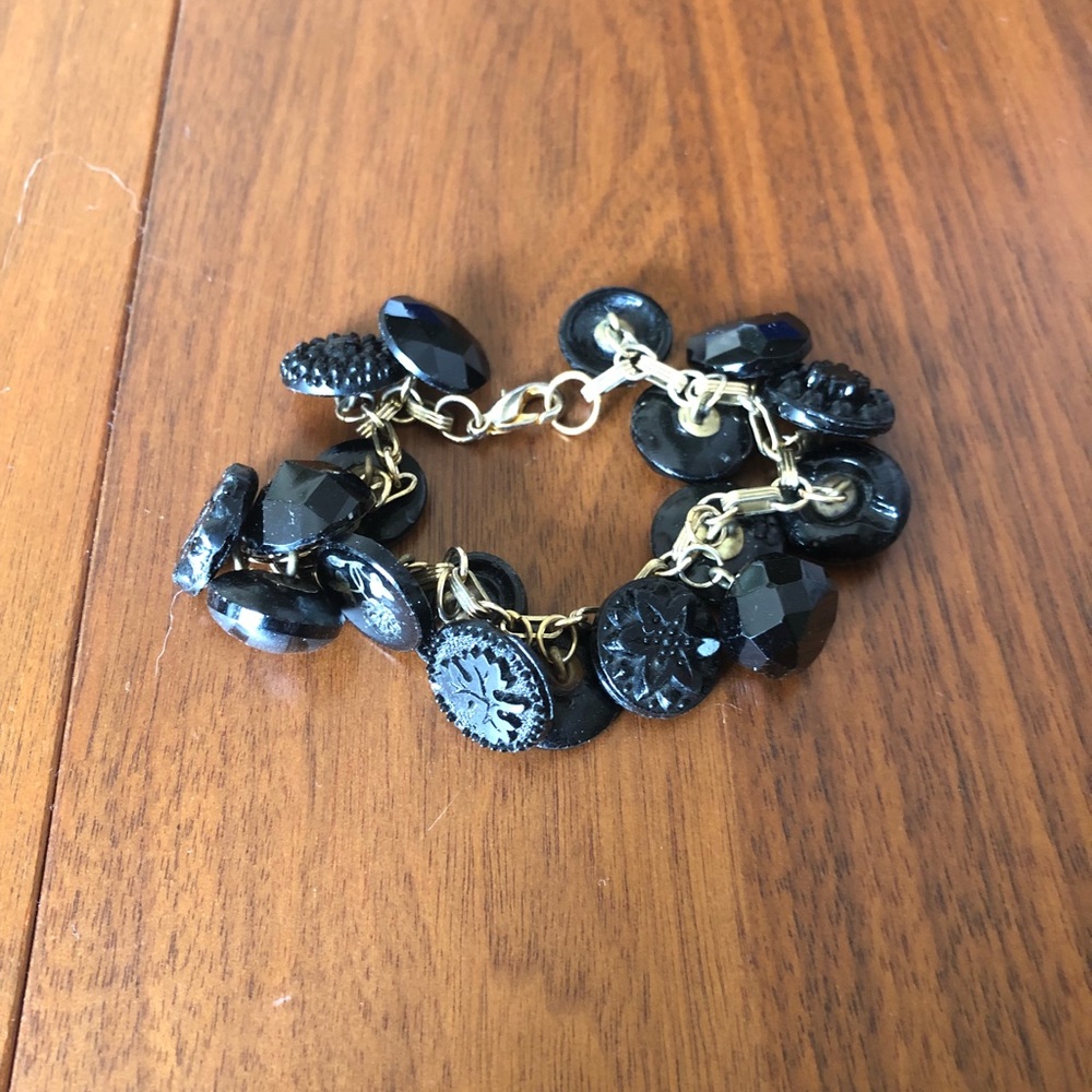 Vintage button bracelet